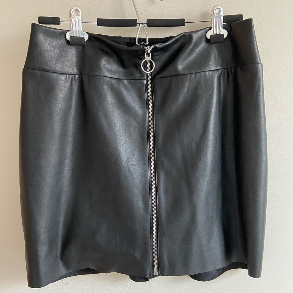 Express pleather mini skirt
